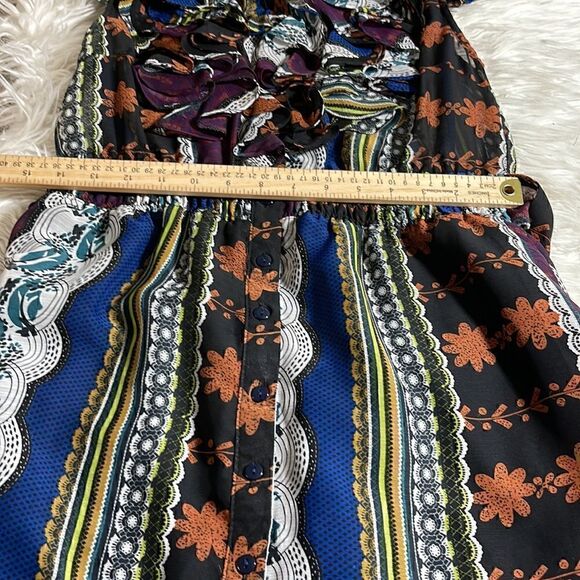 Twenty one Dress Womens size Small chiffon floral mini Ruffle Cap Sleeve - Picture 10 of 12